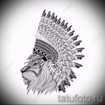 A koronás oroszlán tetoválási vázlatának egyedi változata - használható oroszlán tetováláshoz, koronával a vállán