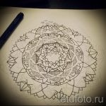 Mandala-Designs auf dem Rücken Tattoo-Tattoo-Zeichnung auf 02052016 1