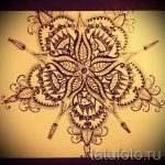 Mandala-Designs auf dem Rücken Tattoo-Tattoo-Zeichnung auf 02052016 5
