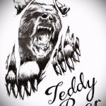 Medve tetoválás vázlata 17