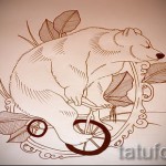 Medve tetoválás vázlata 18