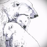 Medve tetoválás vázlata 20