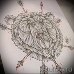 Medve tetoválás vázlata 23