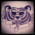 Medve tetoválás vázlata 24