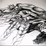 Medve tetoválás vázlata 33