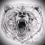 Medve tetoválás vázlata 43