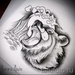 Medve tetoválás vázlata 48