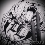 Medve tetoválás vázlata 52