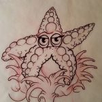 fotó Vázlatok egy tengeri csillag tetoválásról, 2017.10.31. №048 - Vázlatok egy tengeri csillag tetoválásról