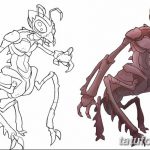 снимка Скица на татуировка на мравка от 09.07.2017 г. №028 - Скица на татуировка на мравка -