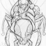 снимка Скица на татуировка на мравка от 09.07.2017 г. №031 - Скица на татуировка на мравка -