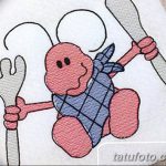 снимка Скица на татуировка на мравка от 09.07.2017 г. №076 - Скица на татуировка на мравка -