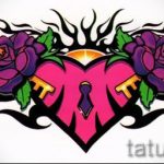 Példa a hát alsó részén található tetoválás vázlatára - opció - tatufoto.ru - 64