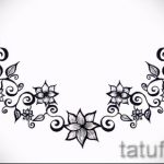 Példa a hát alsó részén található tetoválás vázlatára - opció - tatufoto.ru - 61