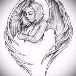 Példa a hát alsó részén található tetoválás vázlatára - opció - tatufoto.ru - 54