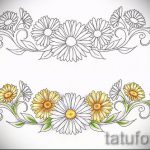 Példa a hát alsó részén található tetoválás vázlatára - opció - tatufoto.ru - 51