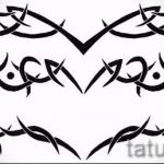 Példa a hát alsó részén található tetoválás vázlatára - opció - tatufoto.ru - 43