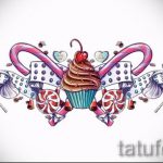 Példa a hát alsó részén található tetoválás vázlatára - opció - tatufoto.ru - 42