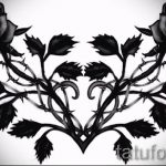 Példa a hát alsó részén található tetoválás vázlatára - opció - tatufoto.ru - 32