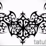 Példa a hát alsó részén található tetoválás vázlatára - opció - tatufoto.ru - 31