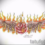 Példa a hát alsó részén található tetoválás vázlatára - opció - tatufoto.ru - 29