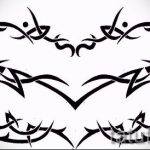 Példa a hát alsó részén található tetoválás vázlatára - opció - tatufoto.ru - 27