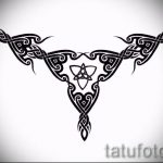 Példa a hát alsó részén található tetoválás vázlatára - opció - tatufoto.ru - 24