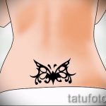 Példa a hát alsó részén található tetoválás vázlatára - opció - tatufoto.ru - 23