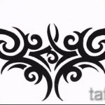 Példa a hát alsó részén található tetoválás vázlatára - opció - tatufoto.ru - 21