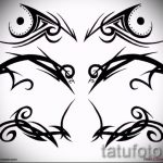 Példa a hát alsó részén található tetoválás vázlatára - opció - tatufoto.ru - 20