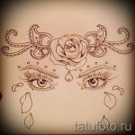 Példa a hát alsó részén található tetoválás vázlatára - opció - tatufoto.ru - 14