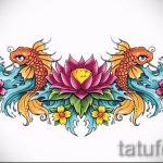 Példa a hát alsó részén lévő tetoválás vázlatára - opció - tatufoto.ru - 12