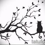 Példa a hát alsó részén található tetoválás vázlatára - opció - tatufoto.ru - 7