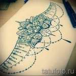 Példa a hát alsó részén található tetoválás vázlatára - opció - tatufoto.ru - 4