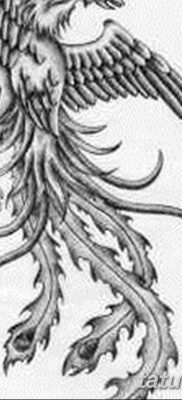 Főnix tetoválás vázlata a kezén 2019.03.08. №004 - tetoválás a kezén -