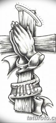 kereszt tetoválás vázlat a kezén - 2019.03.03 - 5