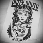 tetoválás vázlatok fekete -fehér feliratok 2019.09.14 №012 - fekete -fehér betűk -