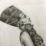 fotó Vázlatok Nefertiti tetoválásairól, 2017.10.02., 002 - Nefertiti vázlatai -