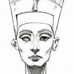 fotó Vázlatok Nefertiti tetoválásairól, 2017.10.02., №011 - Nefertiti vázlatai -