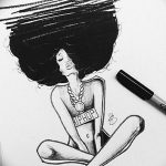 fotó Vázlatok Nefertiti tetoválásáról, 2017.10.02. №020 - Nefertiti vázlatai -