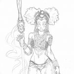 fotó Vázlatok a Nefertiti tetoválásról 2017.10.02. №027 - Nefertiti vázlatai -