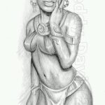 fotó Vázlatok Nefertiti tetoválásairól, 2017.10.02., №054 - Nefertiti vázlatai -