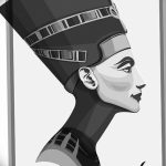 fotó Vázlatok Nefertiti tetoválásairól, 2017.10.02., №056 - Nefertiti vázlatai -