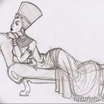 fotó Vázlatok Nefertiti tetoválásáról, 2017.10.02. №069 - Nefertiti vázlatai -