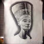 fotó Vázlatok a Nefertiti tetoválásról 2017.10.02. №073 - Nefertiti vázlatai -