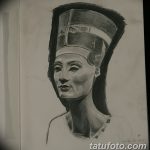 fotó Vázlatok Nefertiti tetoválásáról 2017.10.02. №081 - Nefertiti vázlatai -