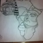 fotó Vázlatok Nefertiti tetoválásairól, 2017.10.02. №084 - Nefertiti vázlatai -