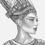 fotó Vázlatok a Nefertiti tetoválásról 2017.10.02. №091 - Nefertiti vázlatai -