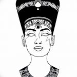 fotó Vázlatok Nefertiti tetoválásairól, 2017.10.02. №094 - Nefertiti vázlatai -
