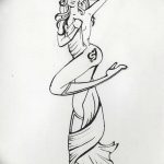 fotó Vázlatok Nefertiti tetoválásairól, 2017.10.02. №098 - Nefertiti vázlatai -